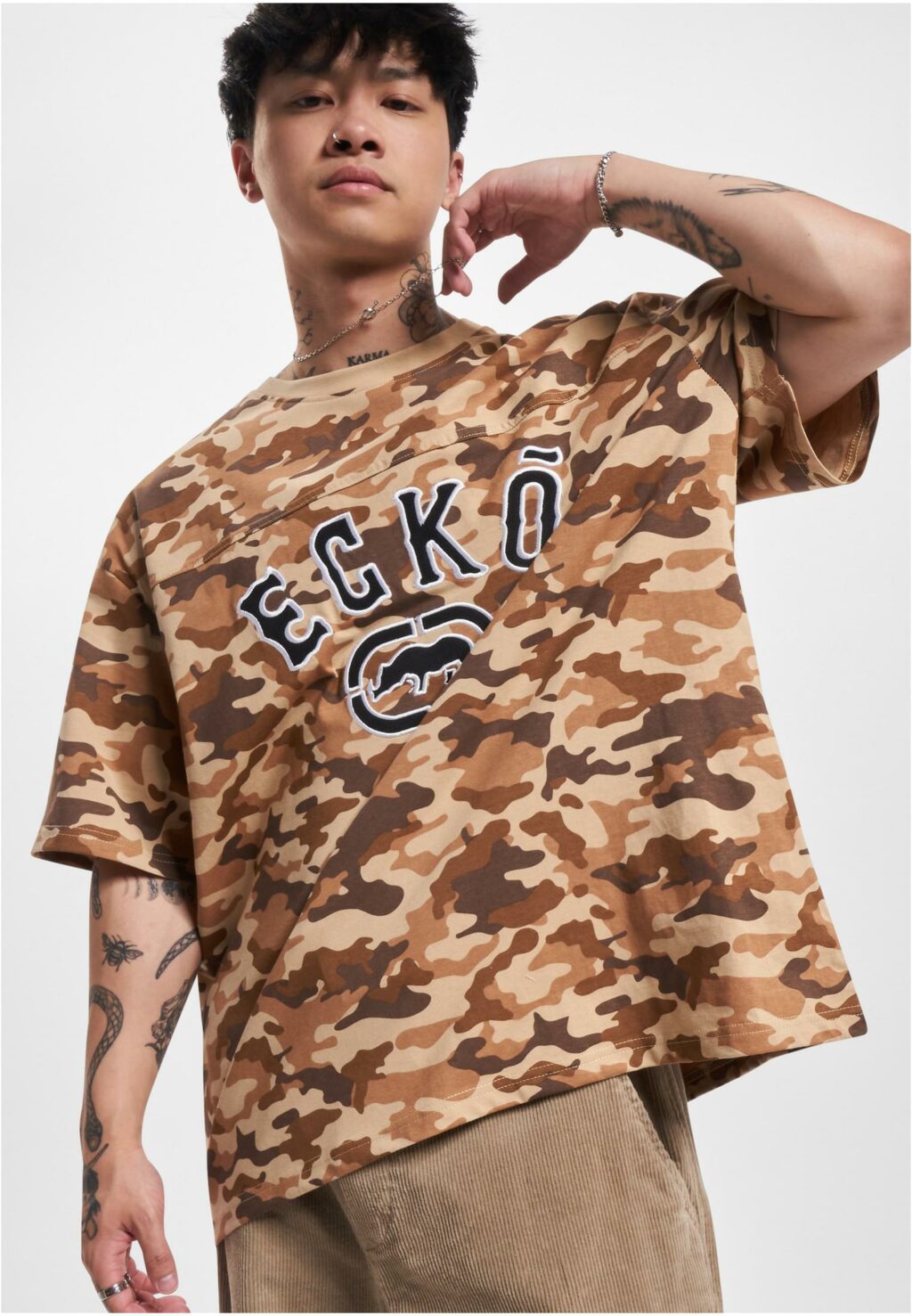 Ecko Unltd. Tshirt BBall camouflage/camel/brown ECKOTS1144