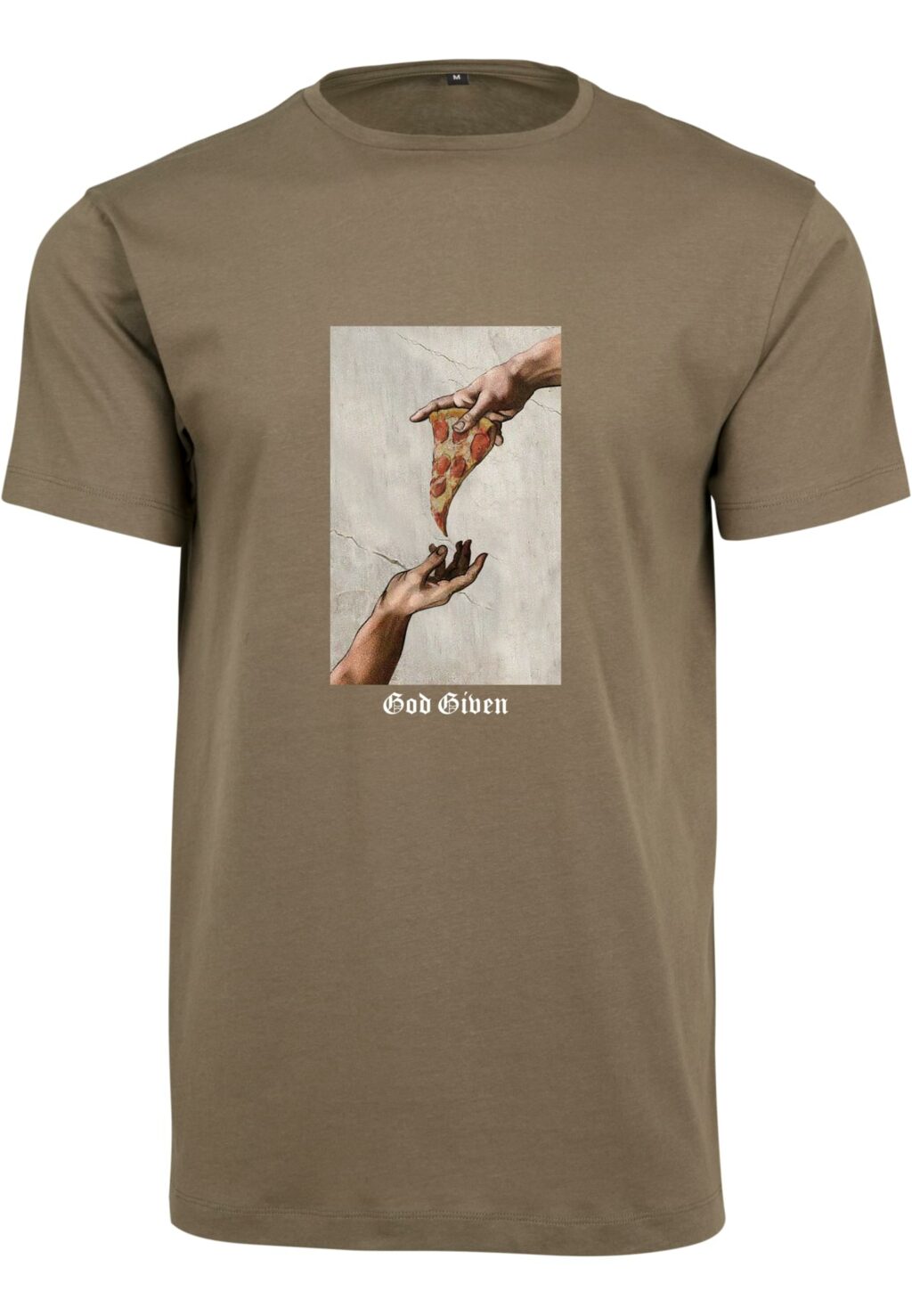 God Given Pizza Tee olive MT2510