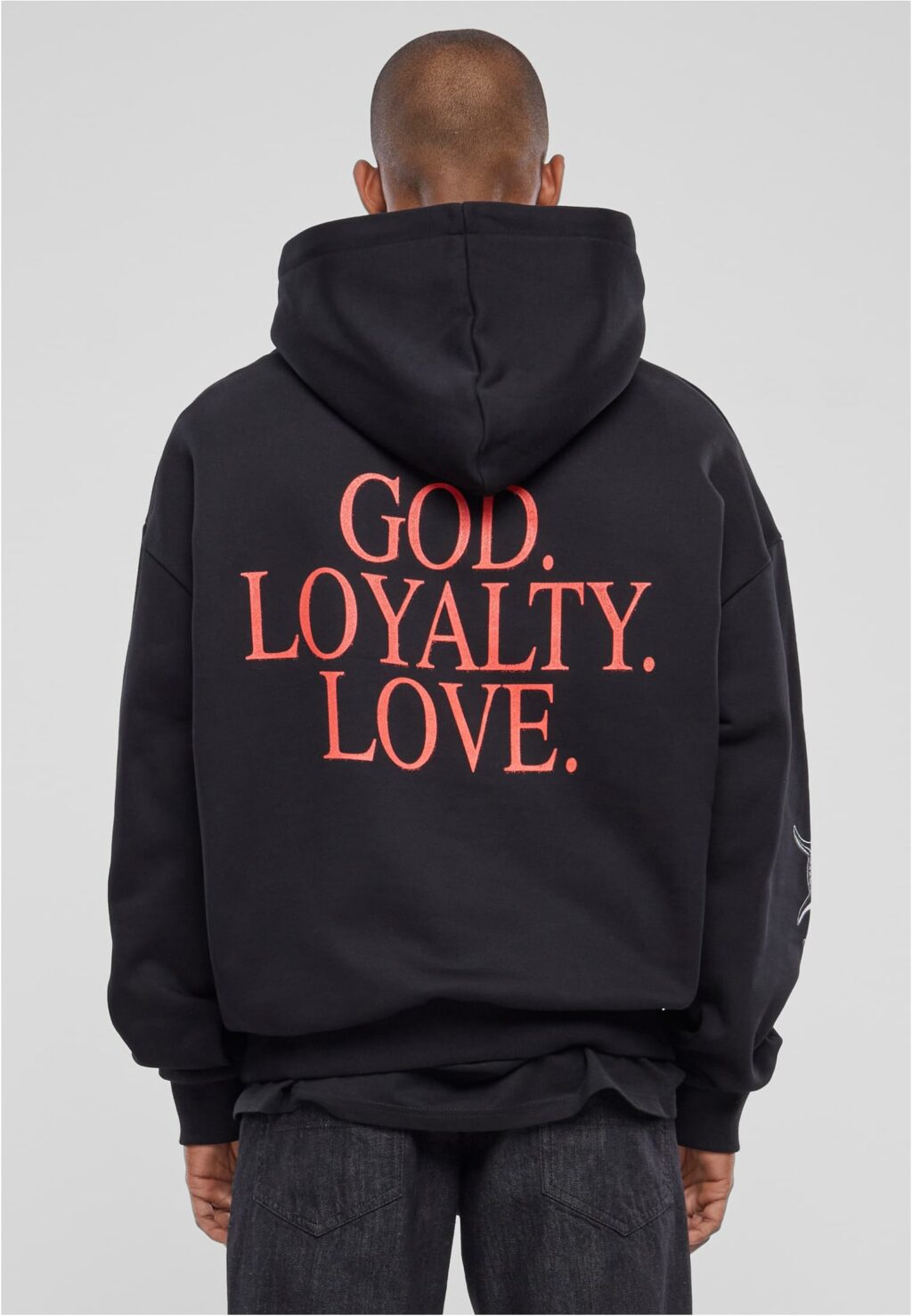 God Loyalty Love Ultra Heavy Oversize Hoodie black MT2871