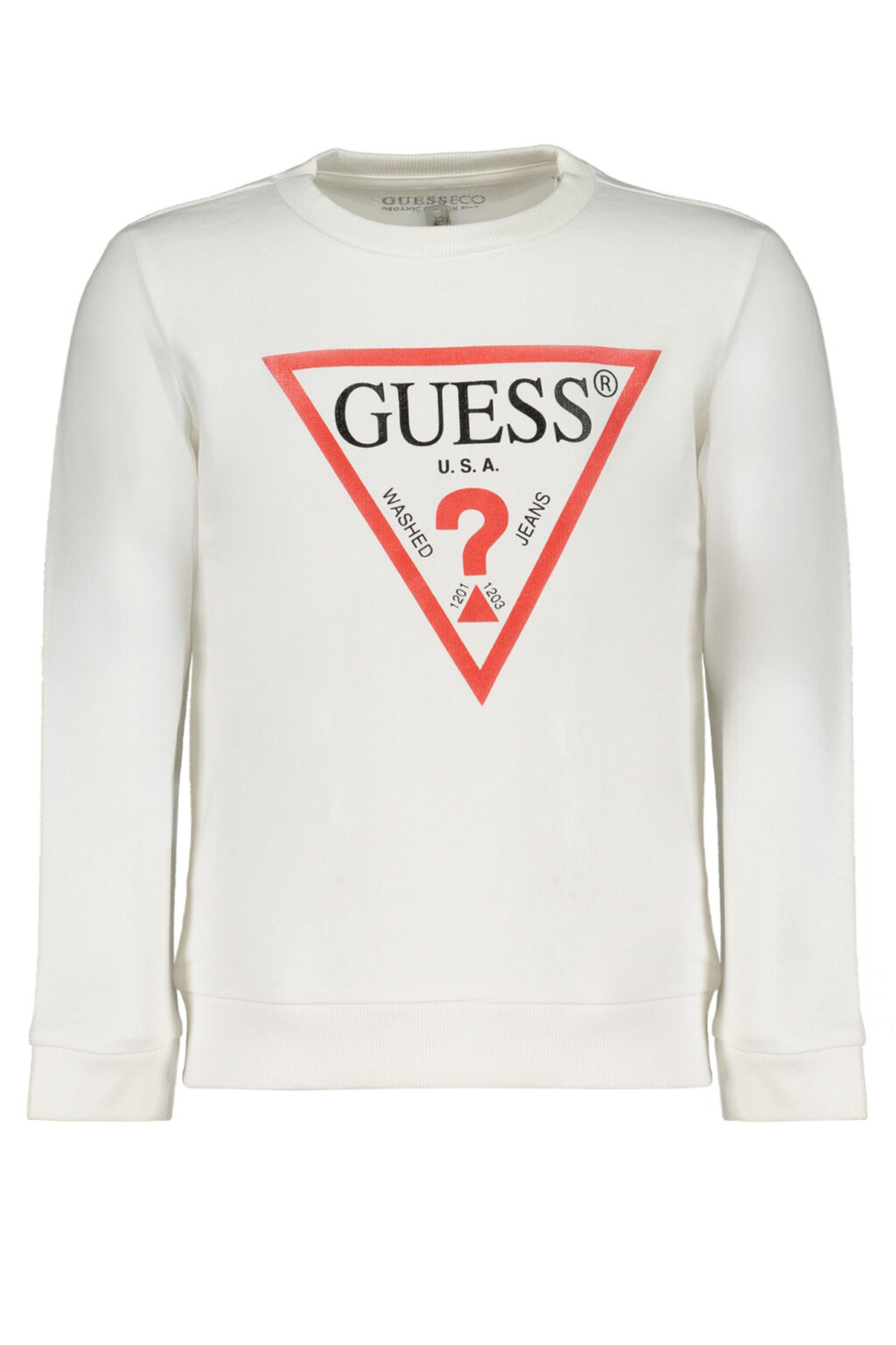 GUESS JEANS SWEATSHIRT WITHOUT ZIP FOR CHILDREN WHITE N73Q10KAUG0_BITWHT