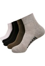 High Sneaker Socks 6-Pack black/white/grey/olive TB3386
