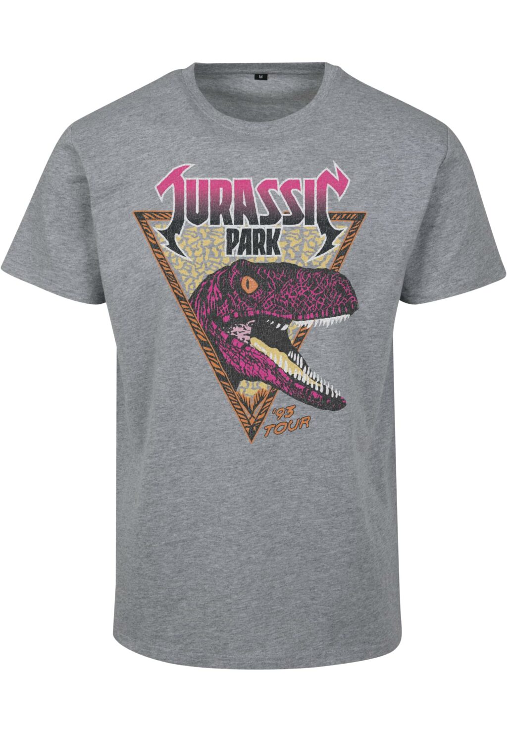 Jurassic Park Pink Rock Tee heather grey MC836