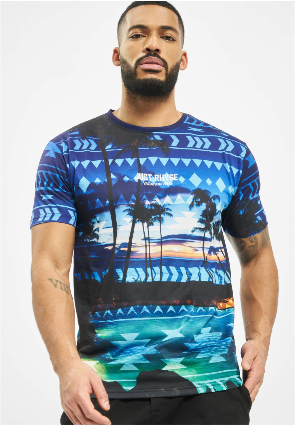 Just Rhyse Palm Coast T-Shirt blue JRTS620