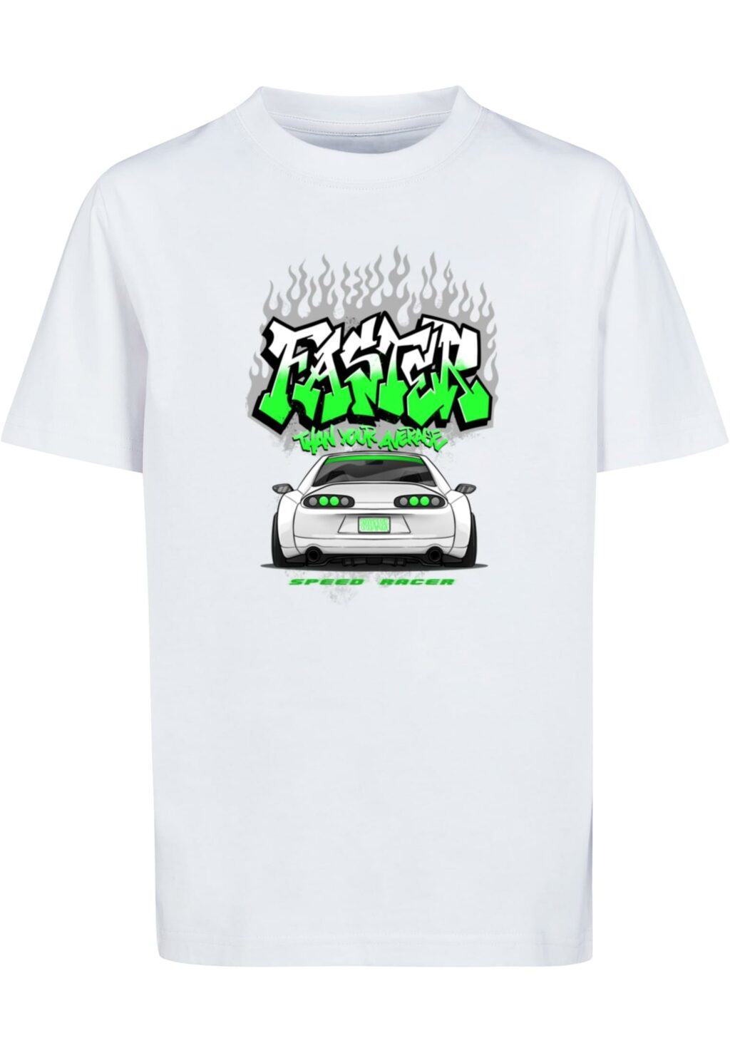 Kids Faster Than Your Average Tee white MTK257