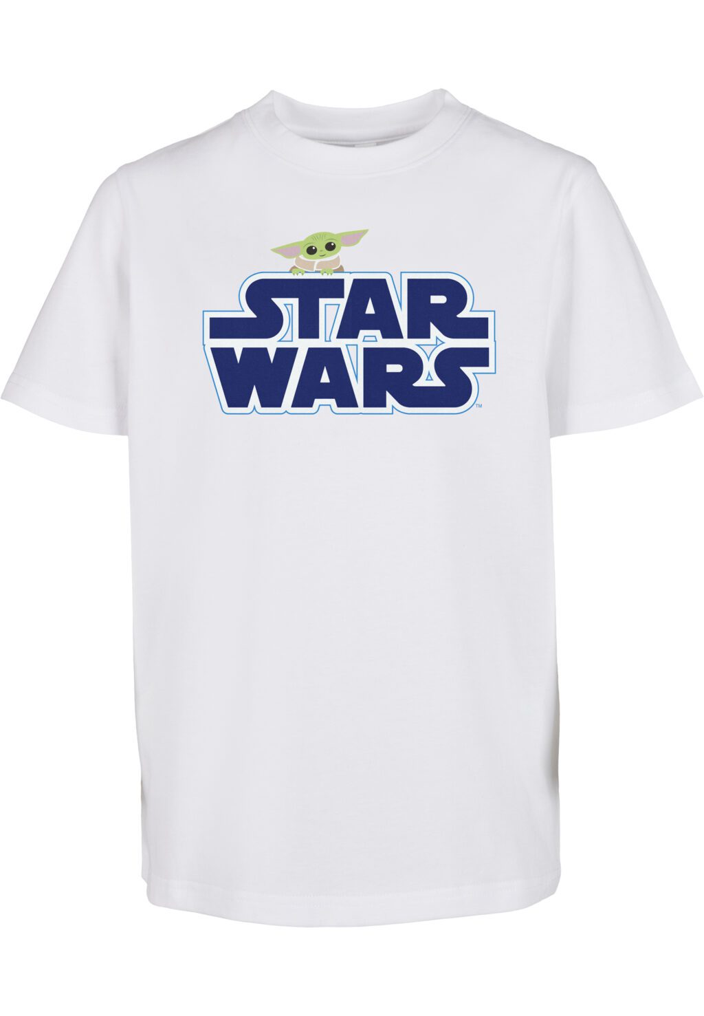 Kids Star Wars Blue Logo Tee white MTK146