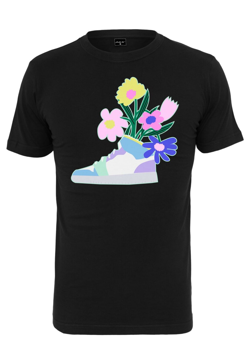 Ladies Flower Sneaker Tee black MT2047