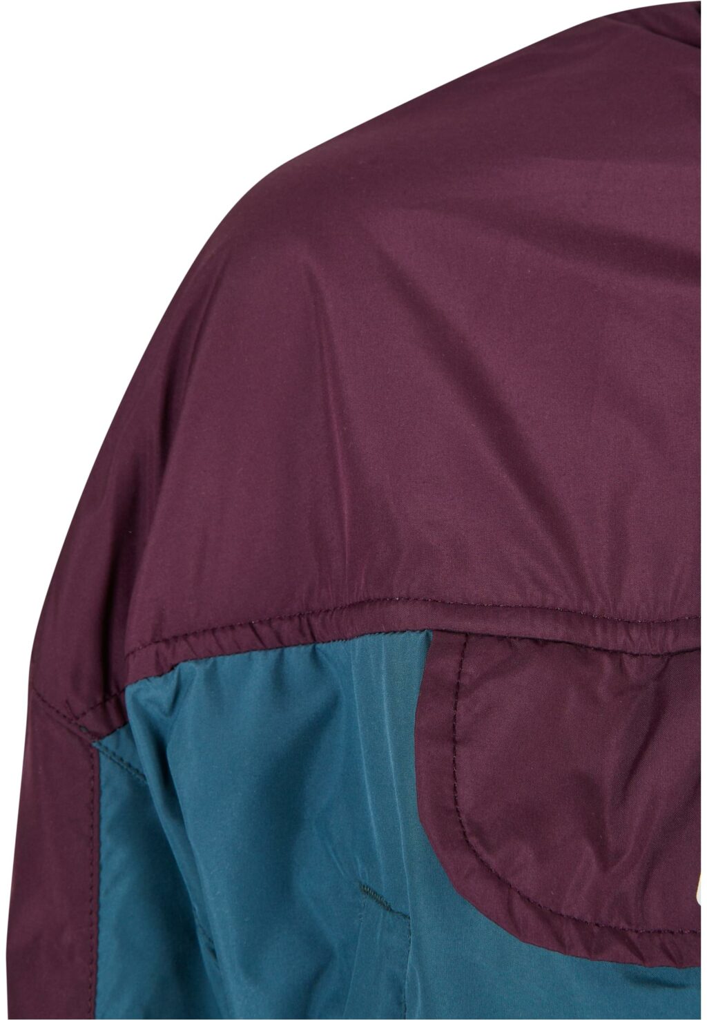 Ladies Starter Colorblock Pull Over Jacket darkviolet/teal ST171