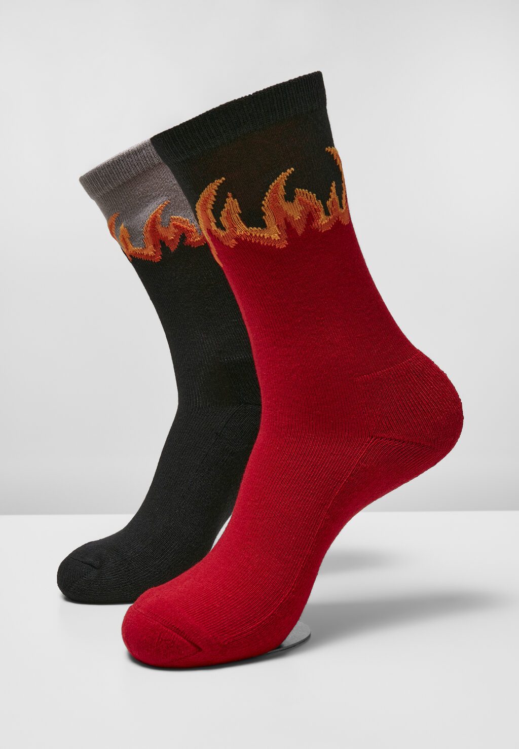 Long Flame Socks  2-Pack red/black MT1388