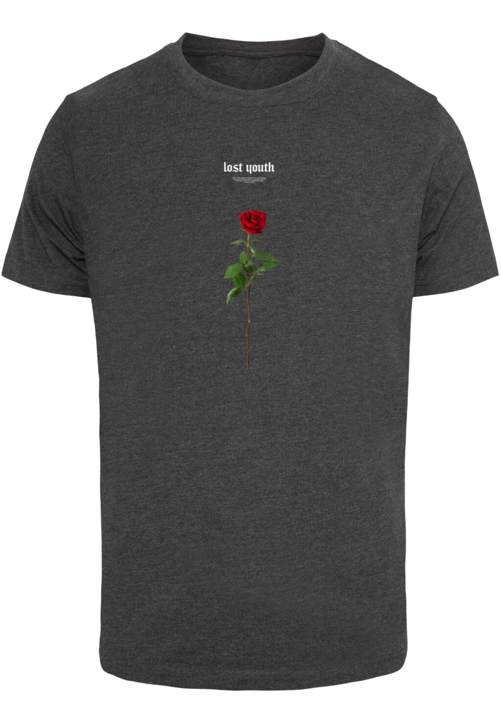 Lost Youth Rose Tee charcoal MT1582