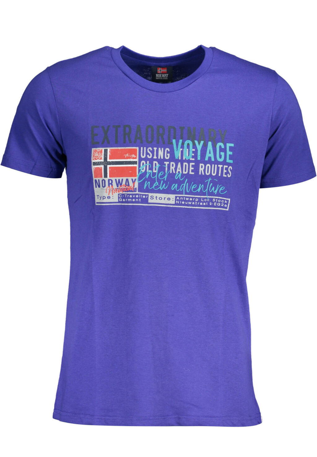 NORWAY 1963 MEN'S BLUE SHORT SLEEVED T-SHIRT 836015_BLU_ROYAL