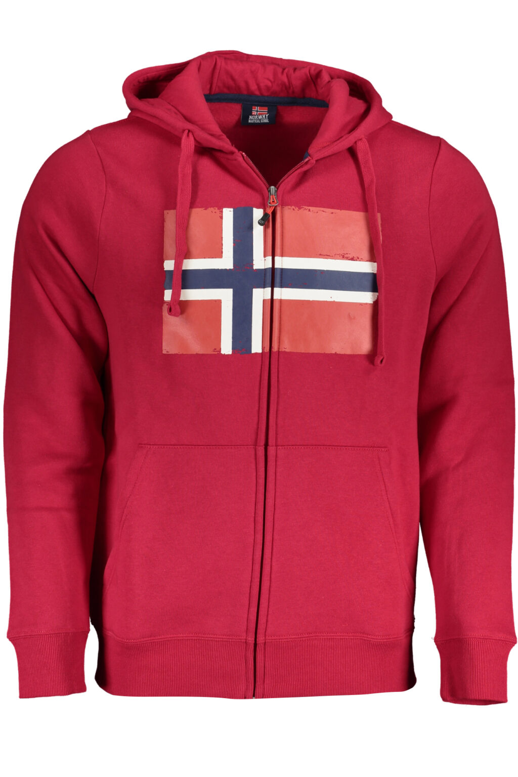 NORWAY 1963 MEN'S RED ZIP SWEATSHIRT 129444_ROBORDEAUX