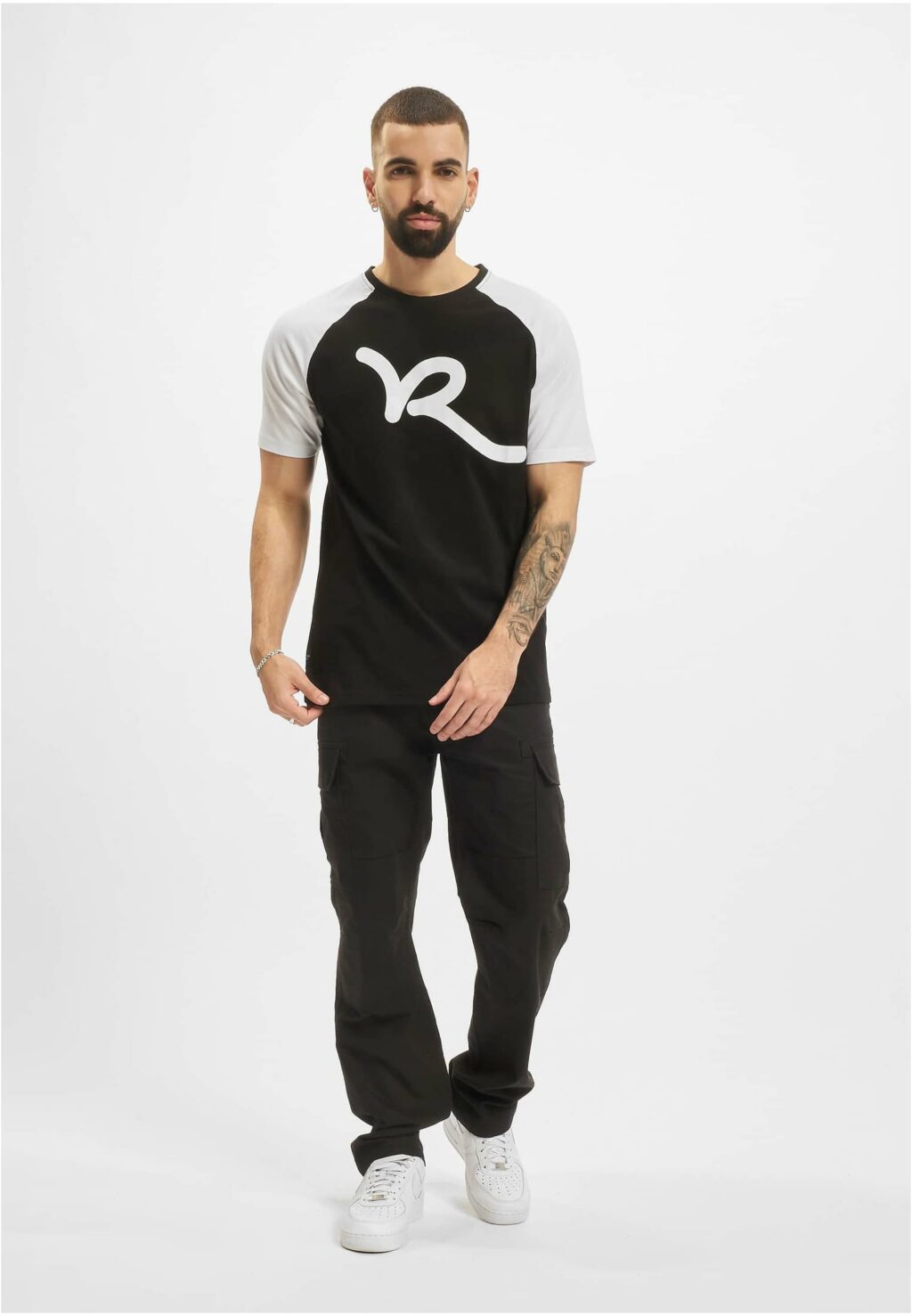 Rocawear T-Shirt black/white RWTS050