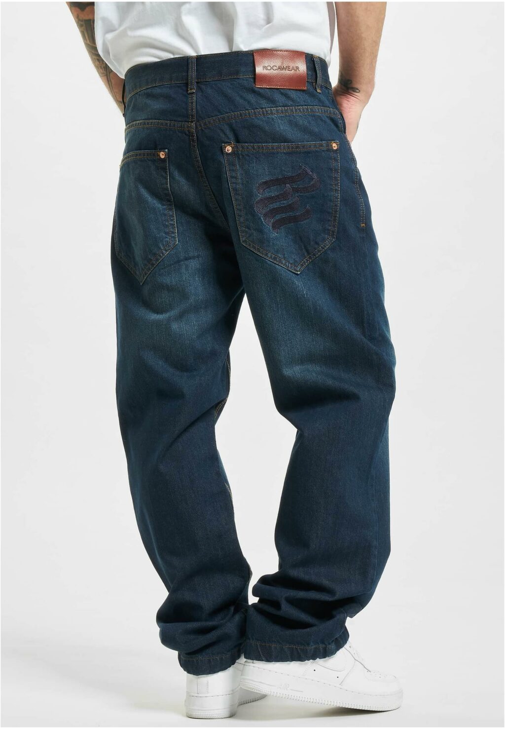 Rocawear WED Loose Fit Jeans dark blue washed W42 RWJS017