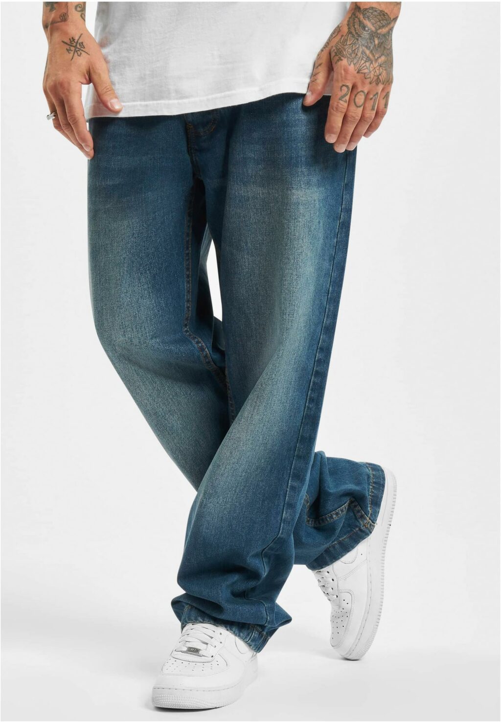 Rocawear WED Loose Fit Jeans washed mid blue W46 RWJS017L