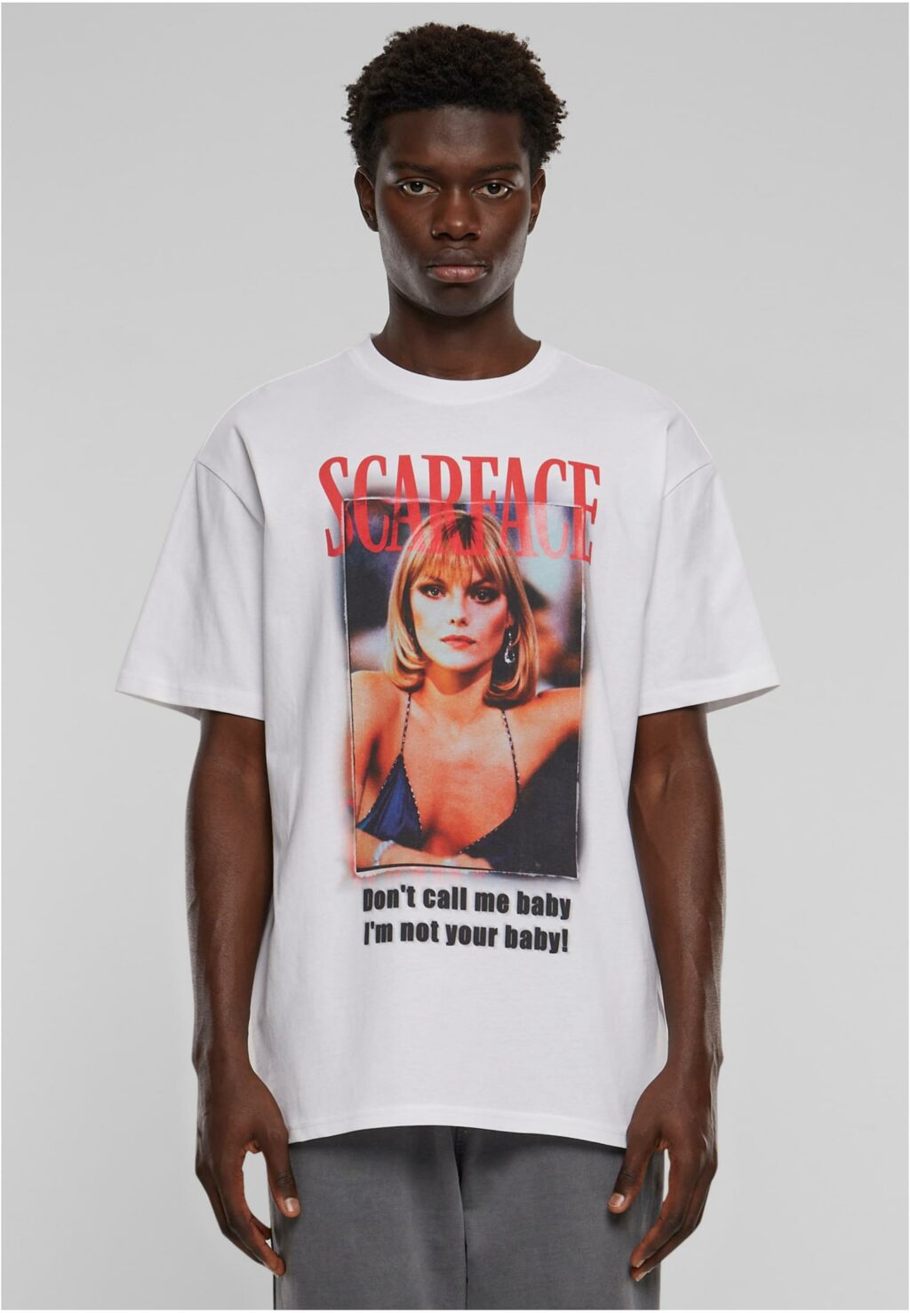 Scarface Don't call me baby Heavy Oversize Tee white MT3004