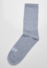 Simple Flat Knit Socks 3-Pack heathergrey TB6802