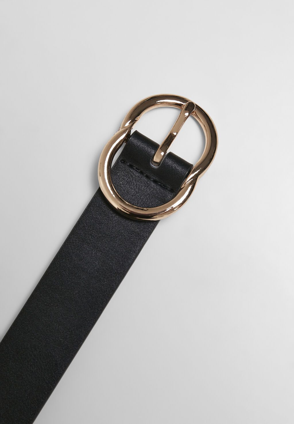 Small Ring Buckle Belt  black/gold TB5212