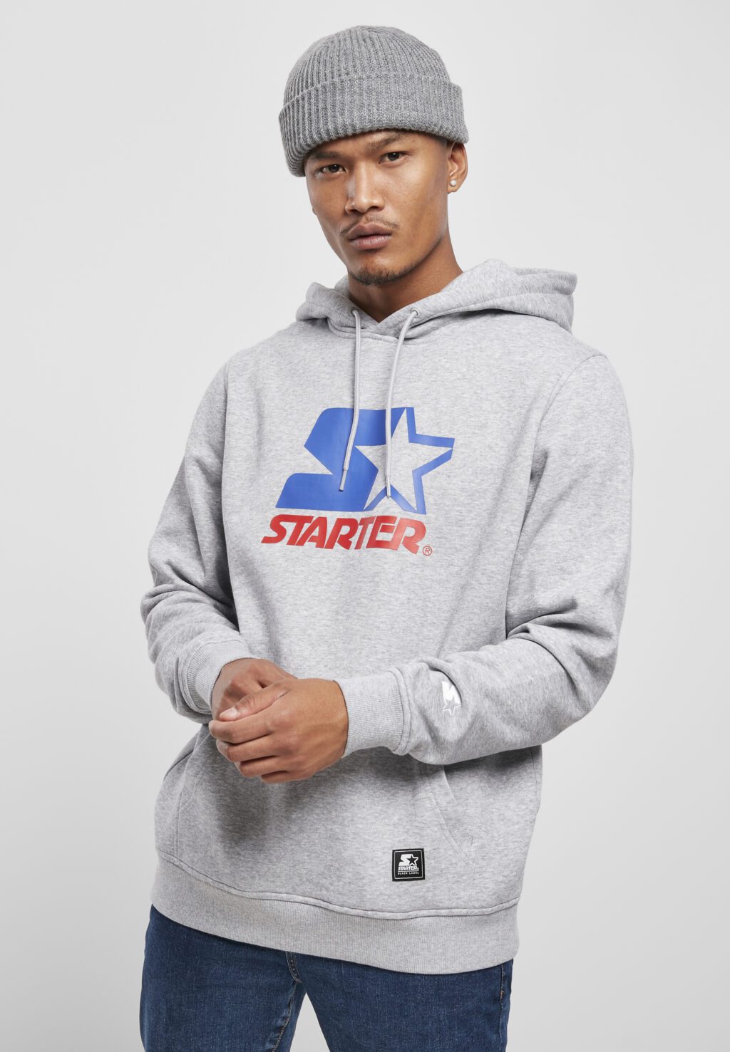 Starter Two Color Logo Hoody h.grey ST049