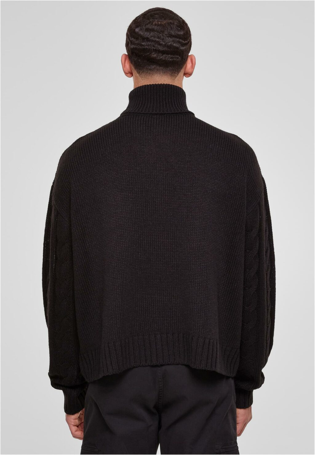 Urban Classics Boxy Roll Neck Sweater black TB6339