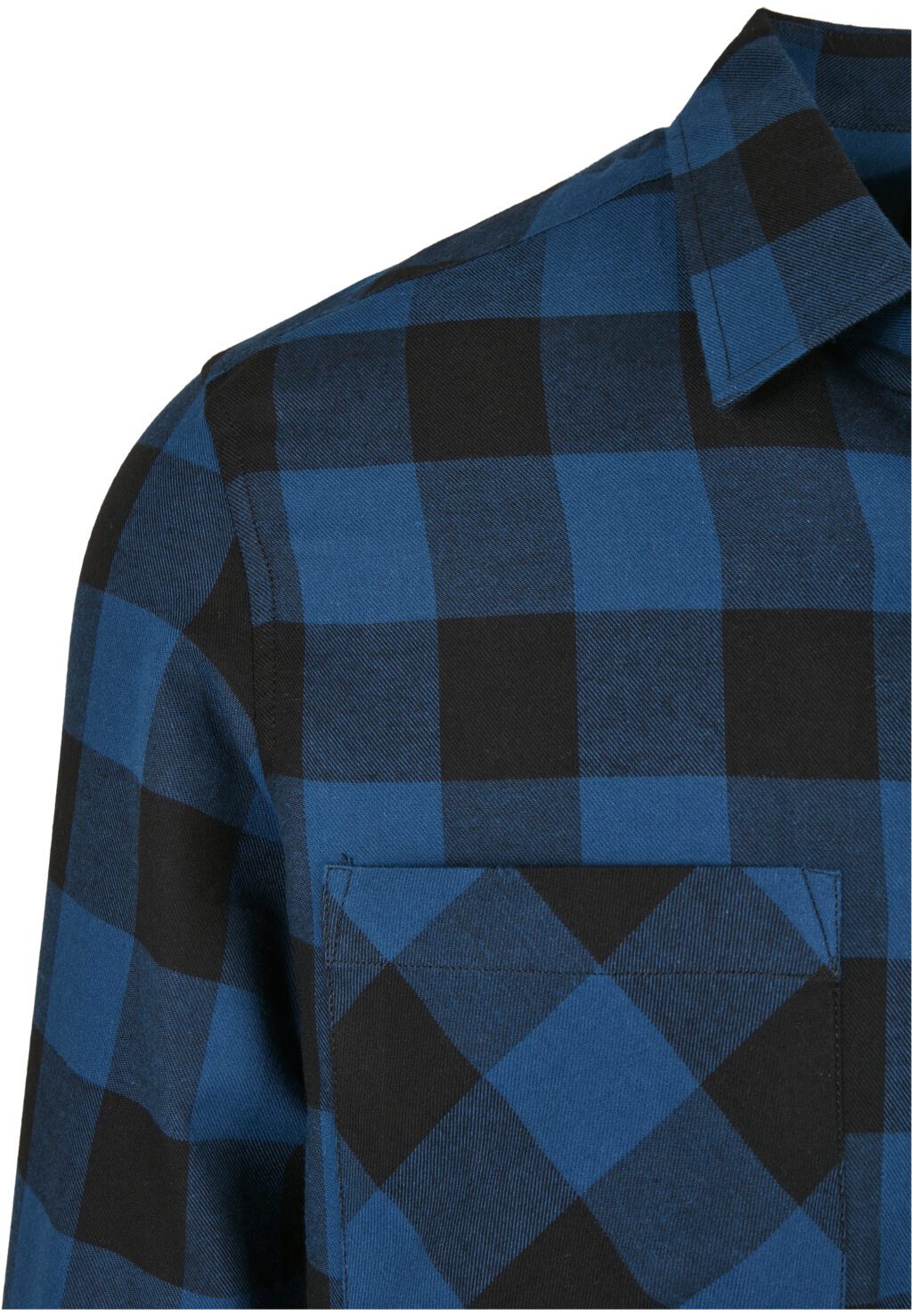 Urban Classics Checked Flanell Shirt blue/black TB297