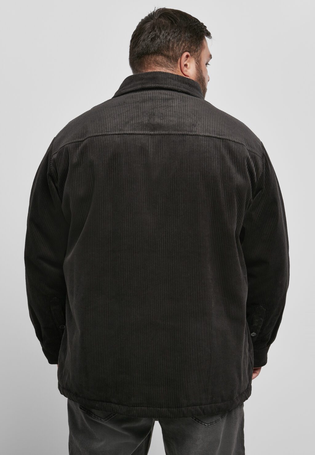 Urban Classics Corduroy Shirt Jacket black TB3932