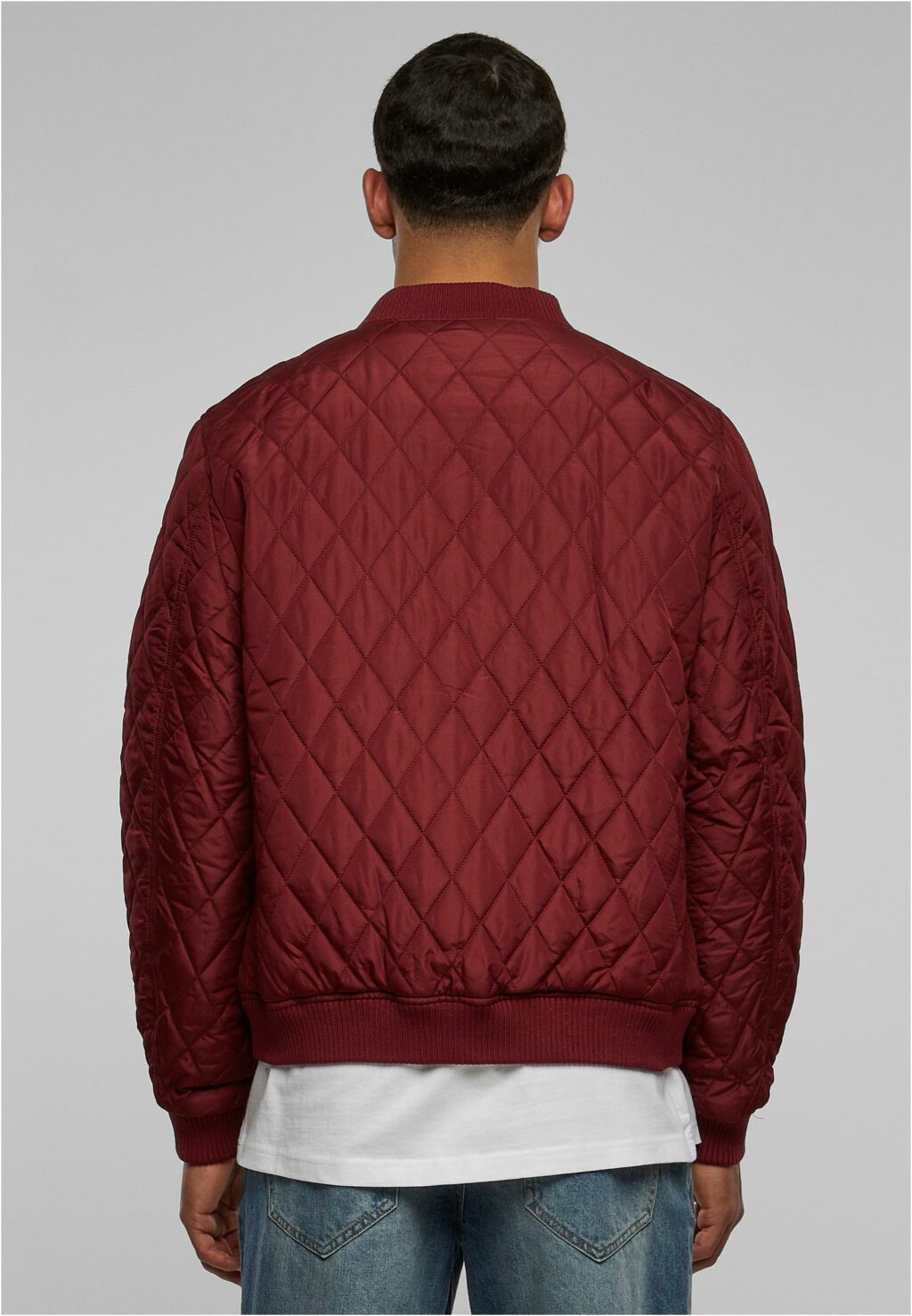 Urban Classics Diamond Quilt Nylon Jacket burgundy TB862