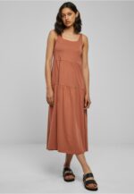 Urban Classics Ladies 7/8 Length Valance Summer Dress terracotta TB4784
