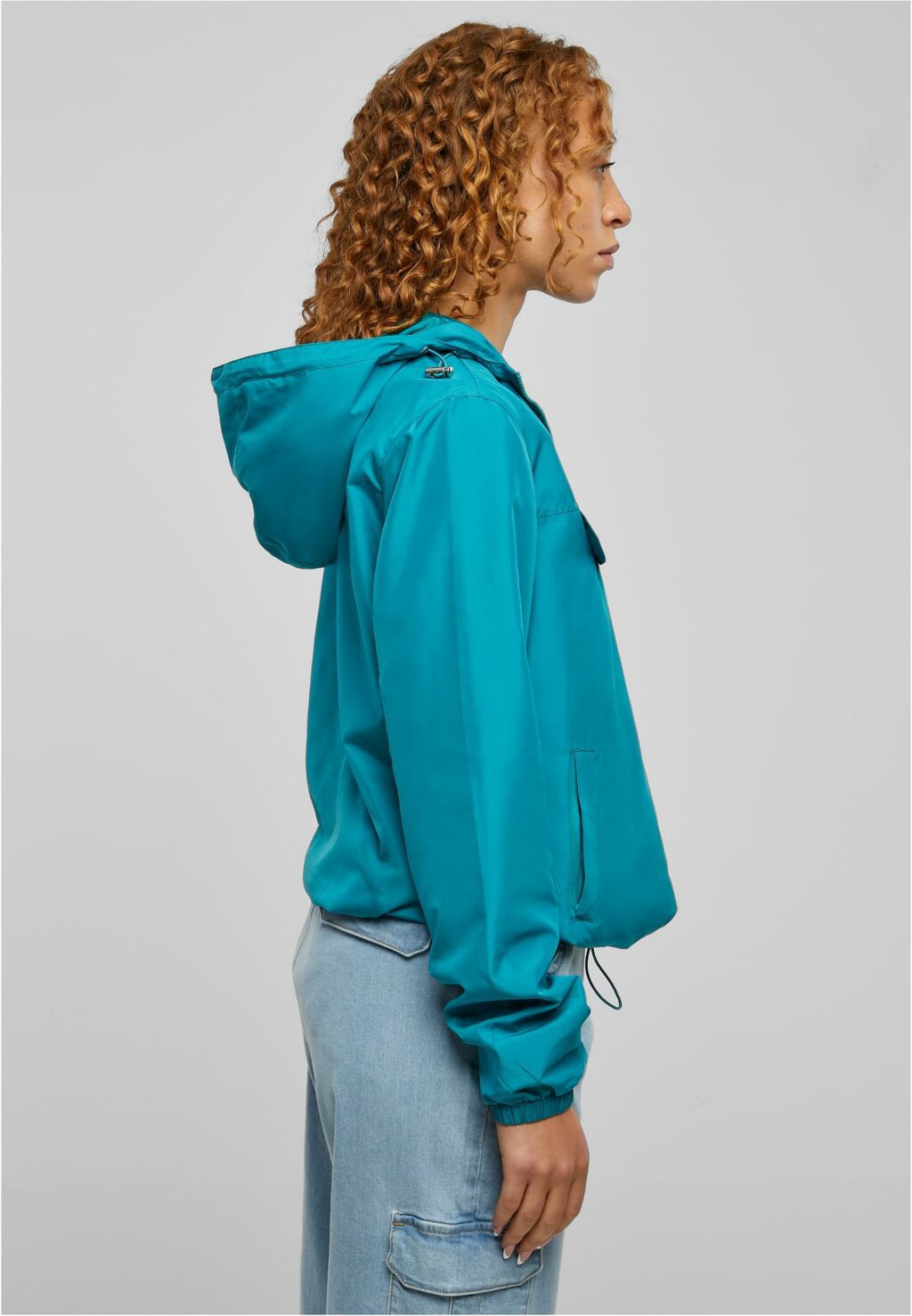 Urban Classics Ladies Basic Pull Over Jacket watergreen TB2013