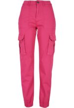 Urban Classics Ladies Cotton Twill Utility Pants hibiskus pink TB5454