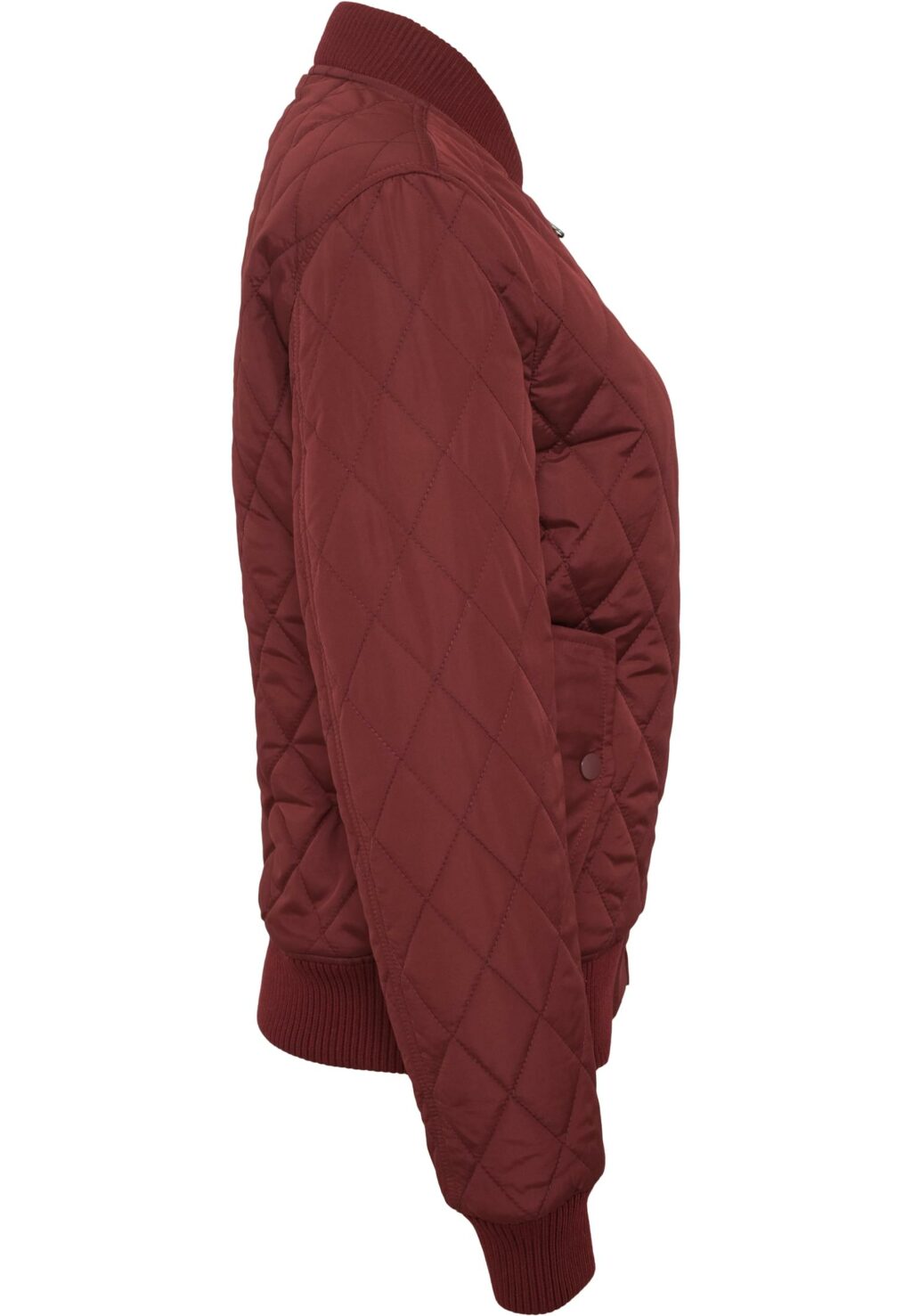 Urban Classics Ladies Diamond Quilt Nylon Jacket burgundy TB806