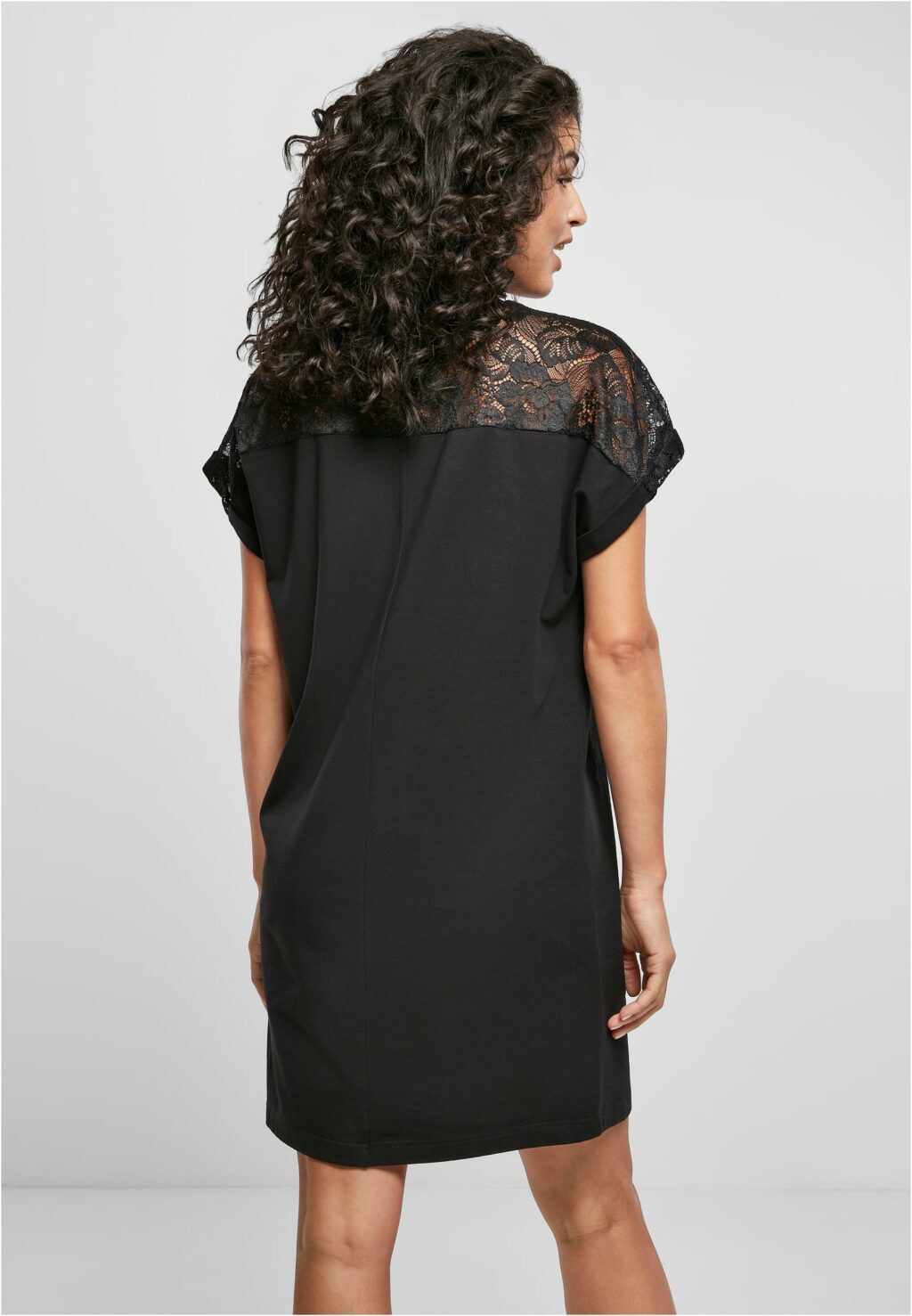 Urban Classics Ladies Lace Tee Dress black TB4363