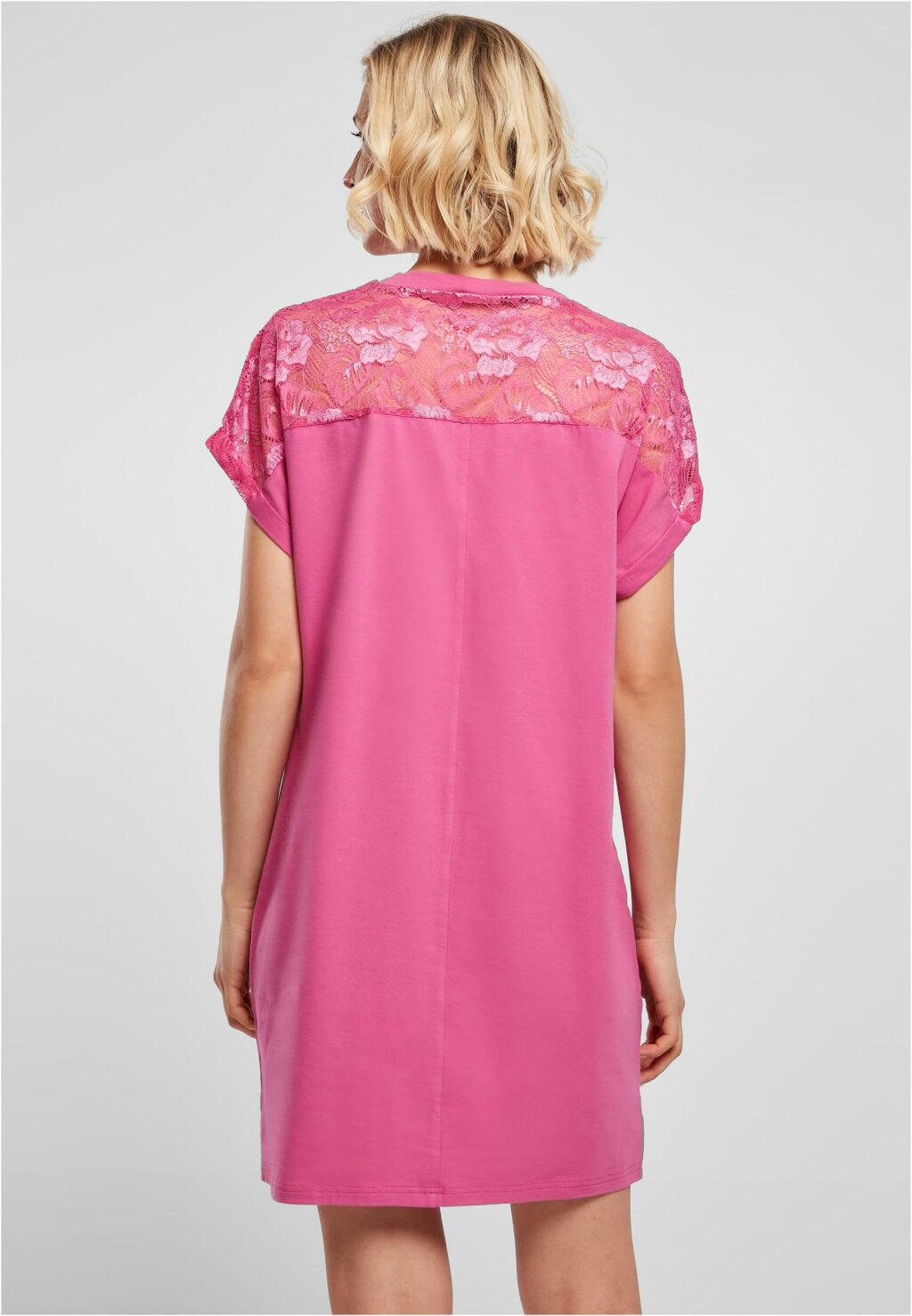Urban Classics Ladies Lace Tee Dress brightviolet TB4363