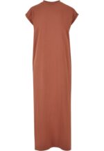 Urban Classics Ladies Long Extended Shoulder Dress terracotta TB6027