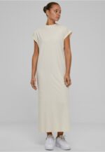 Urban Classics Ladies Long Extended Shoulder Dress whitesand TB6027
