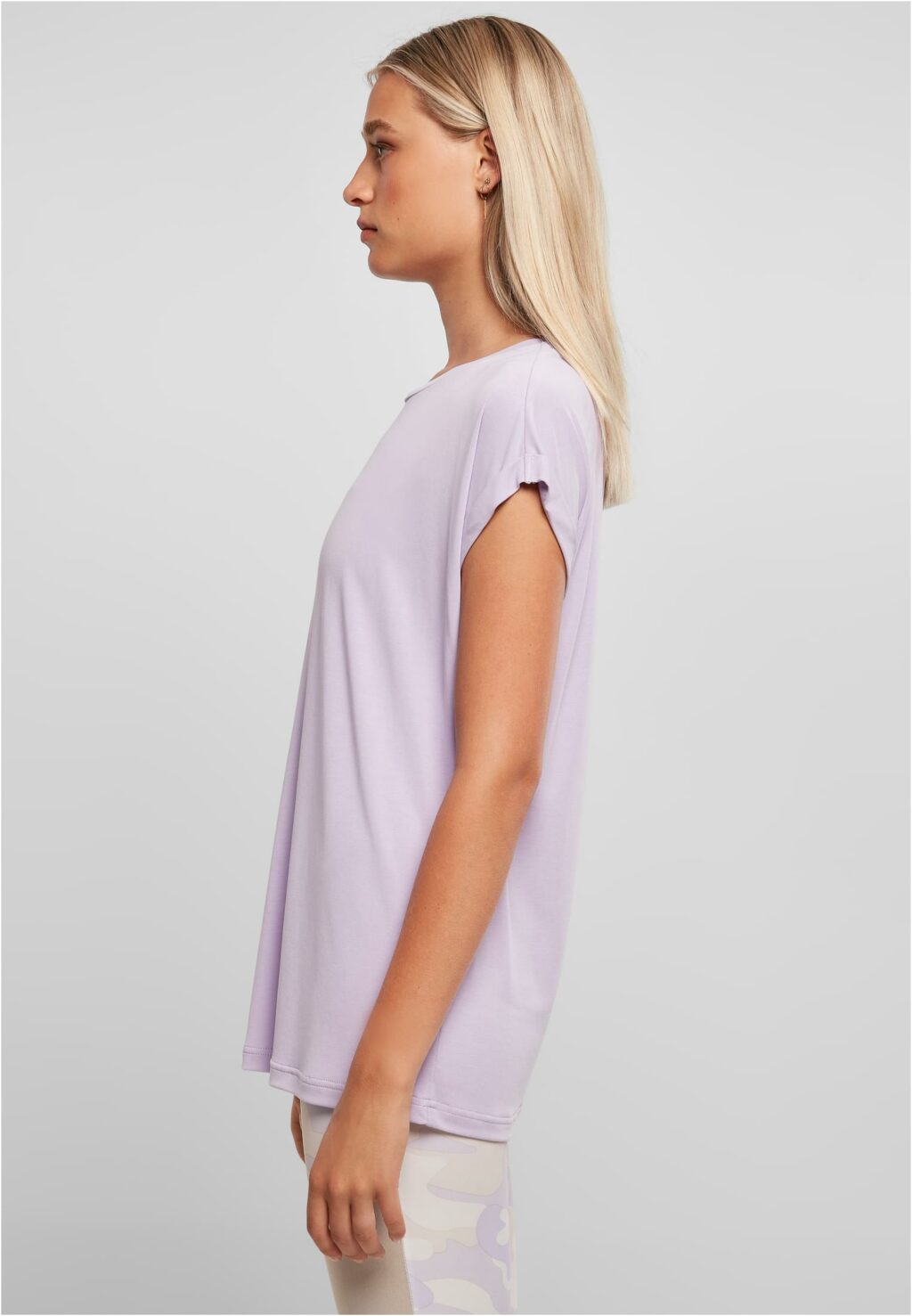 Urban Classics Ladies Modal Extended Shoulder Tee lilac TB4092