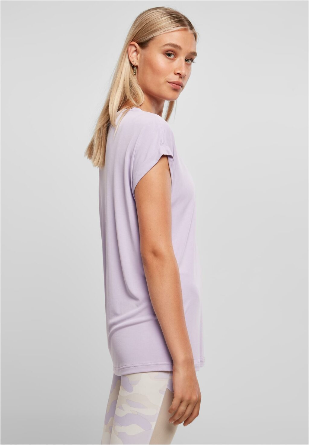Urban Classics Ladies Modal Extended Shoulder Tee lilac TB4092