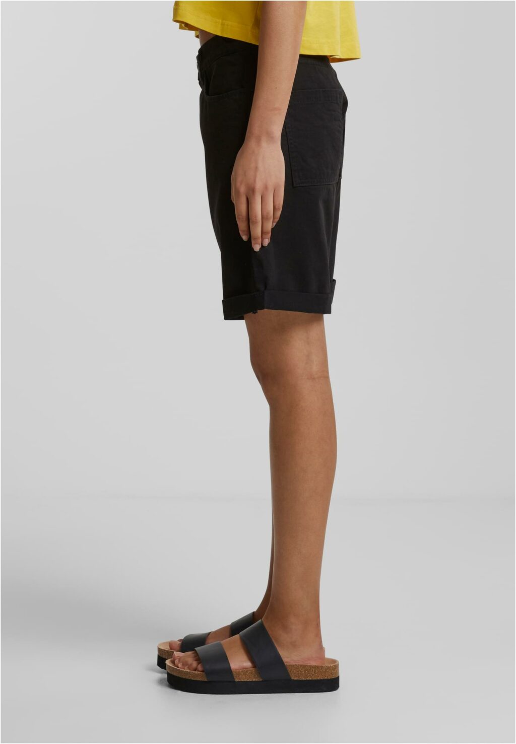 Urban Classics Ladies Organic Cotton Bermuda Pants black TB6210