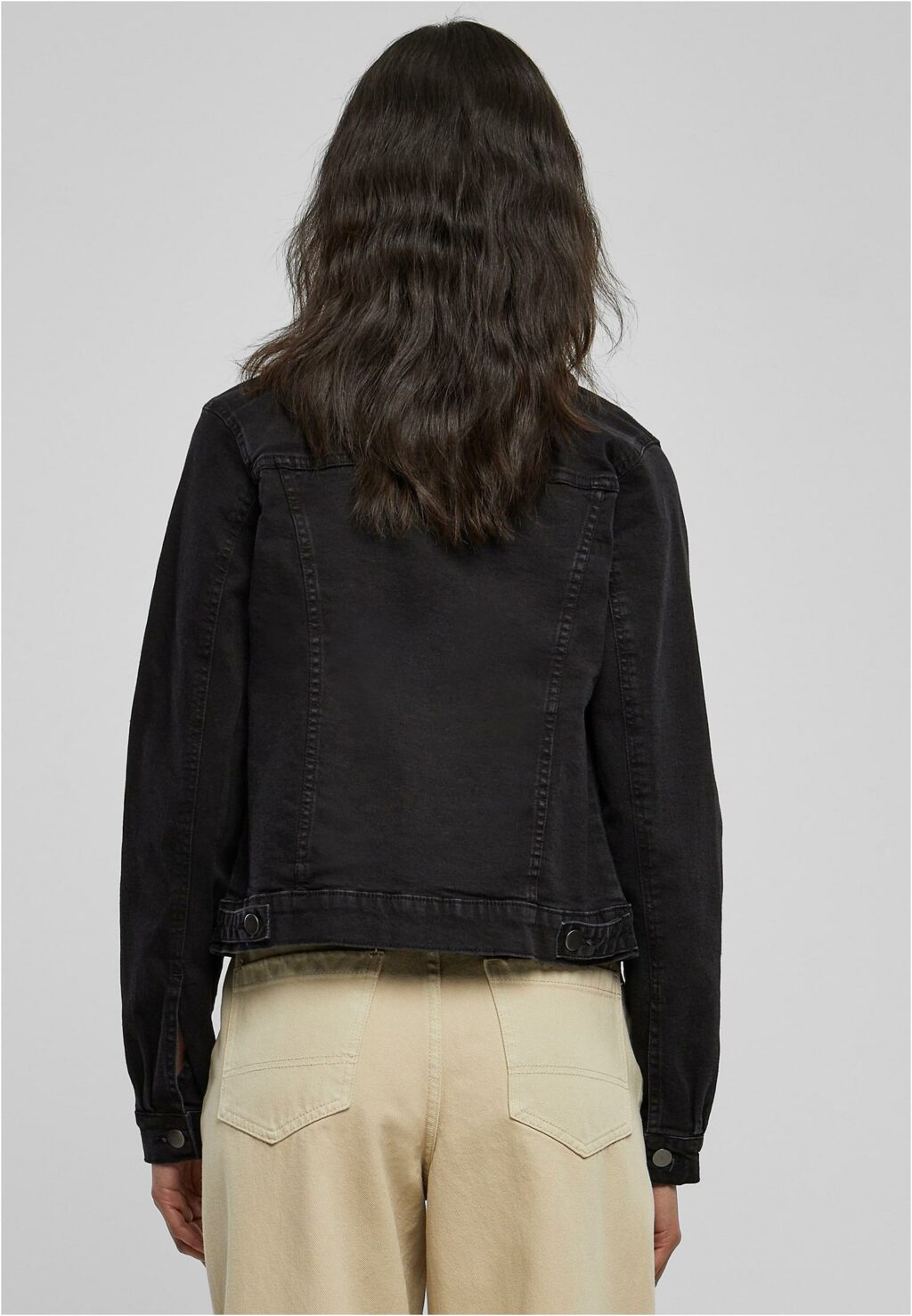 Urban Classics Ladies Organic Denim Jacket black washed TB4788