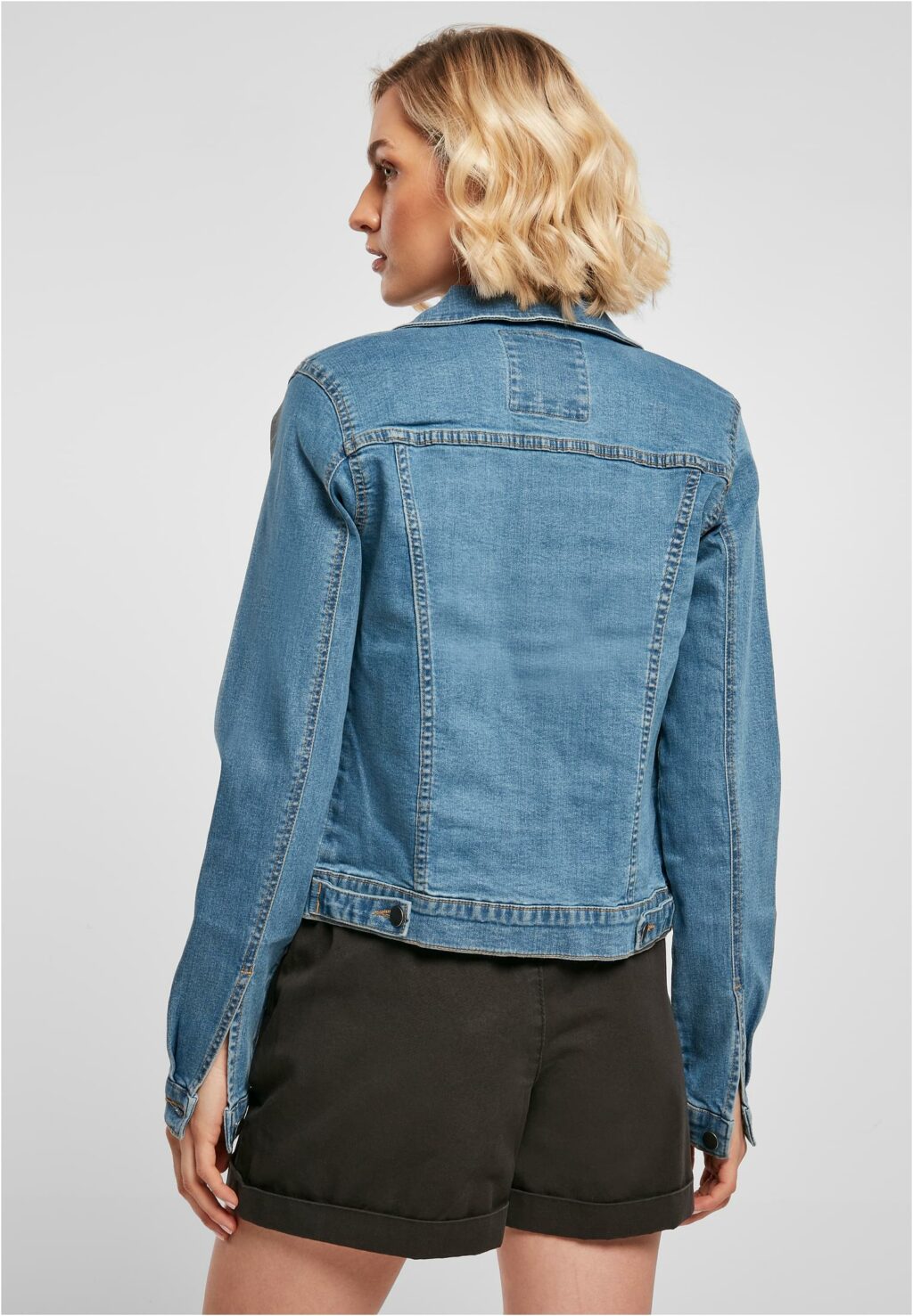 Urban Classics Ladies Organic Denim Jacket clearblue washed TB4788