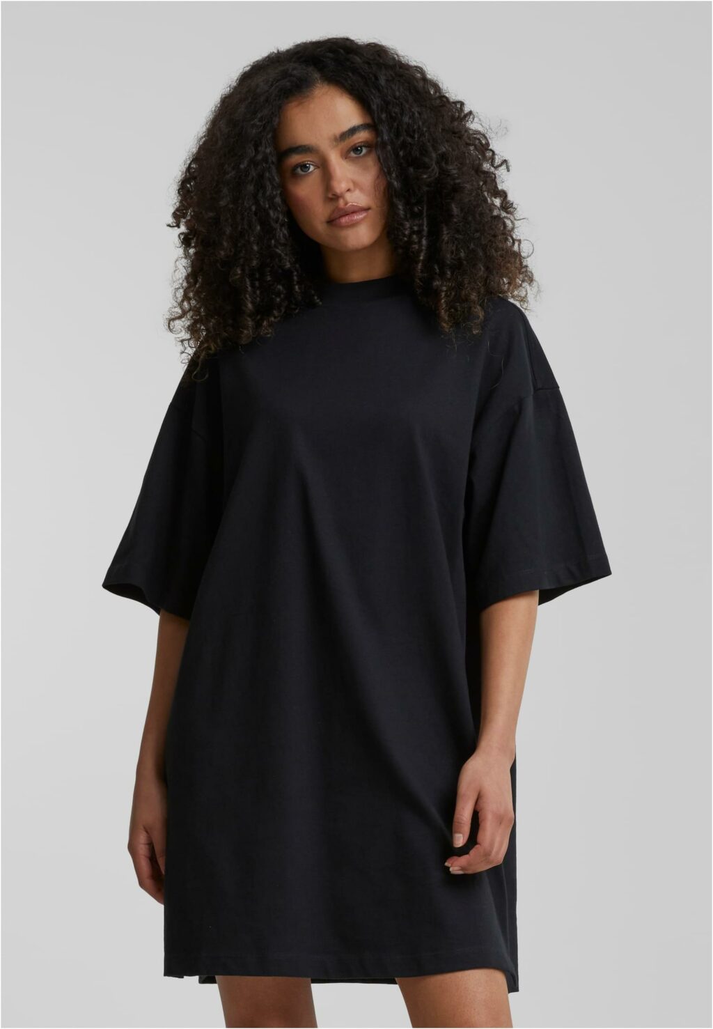 Urban Classics Ladies Organic Heavy Oversized Tee Dress black TB5052