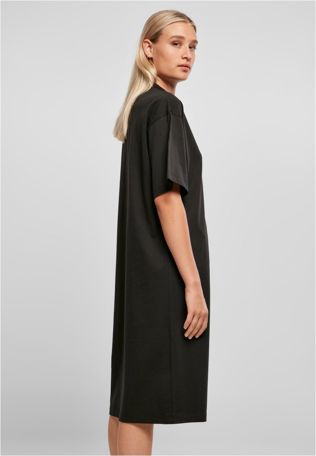 Urban Classics Ladies Organic Long Oversized Tee Dress black TB4792
