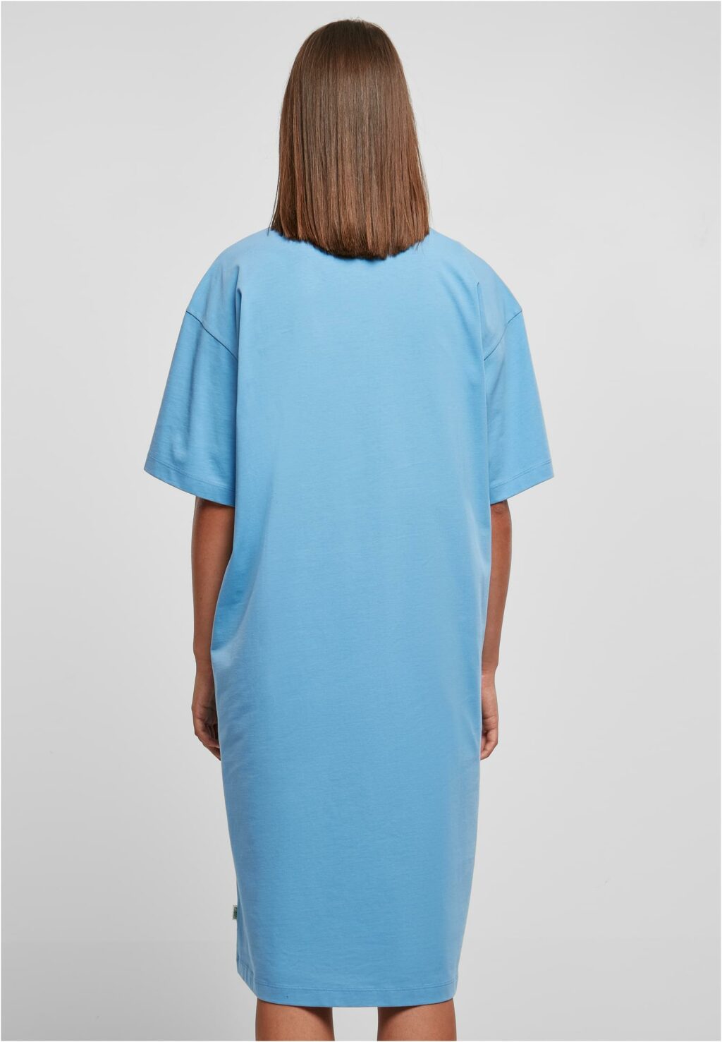 Urban Classics Ladies Organic Long Oversized Tee Dress horizonblue TB4792