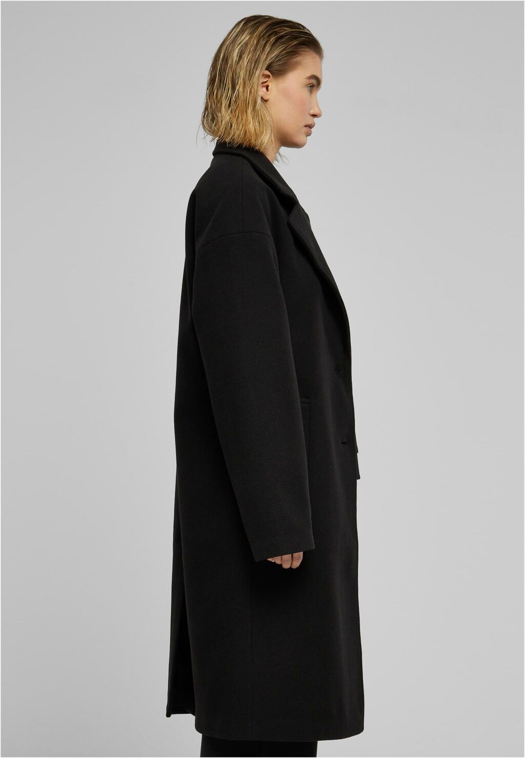Urban Classics Ladies Oversized Long Coat black TB6073