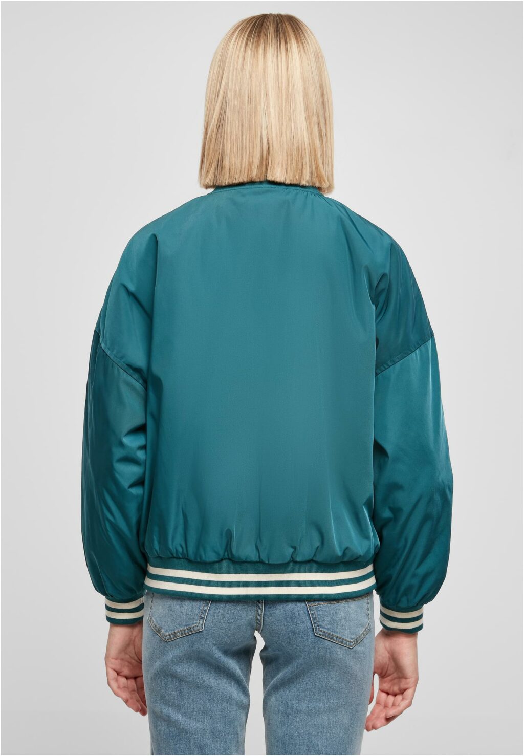 Urban Classics Ladies Oversized Recycled College Jacket jasper TB5082
