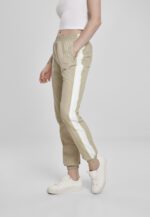 Urban Classics Ladies Piped Track Pants concrete/electriclime TB3415