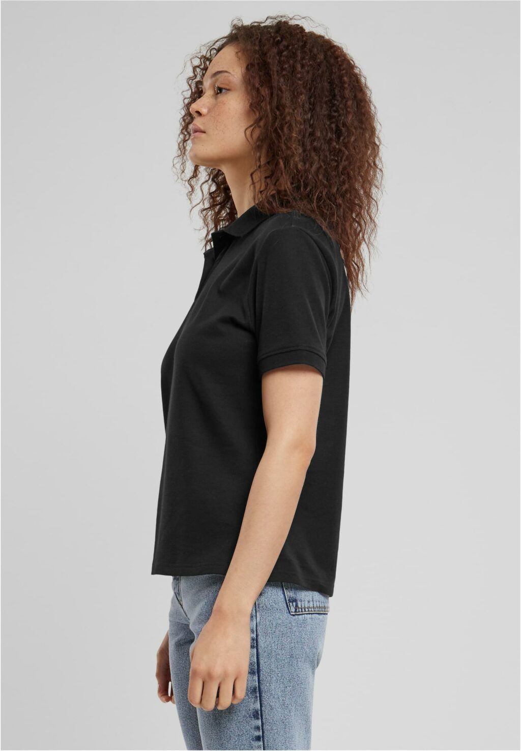 Urban Classics Ladies Polo Shirt black TB6183