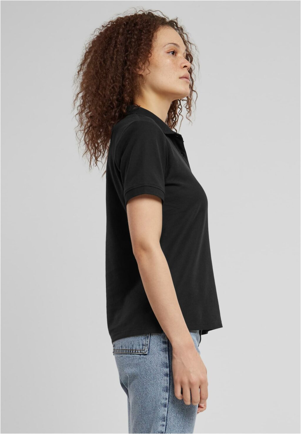 Urban Classics Ladies Polo Shirt black TB6183