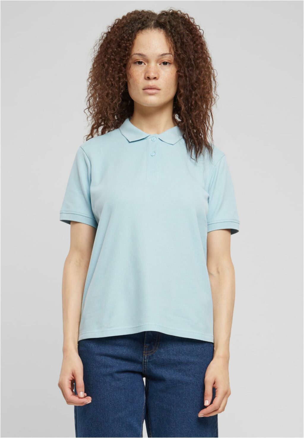 Urban Classics Ladies Polo Shirt oceanblue TB6183
