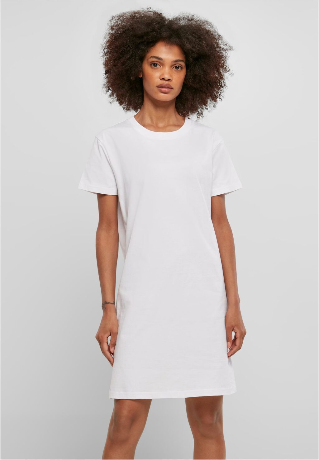 Urban Classics Ladies Recycled Cotton Boxy Tee Dress white TB4809