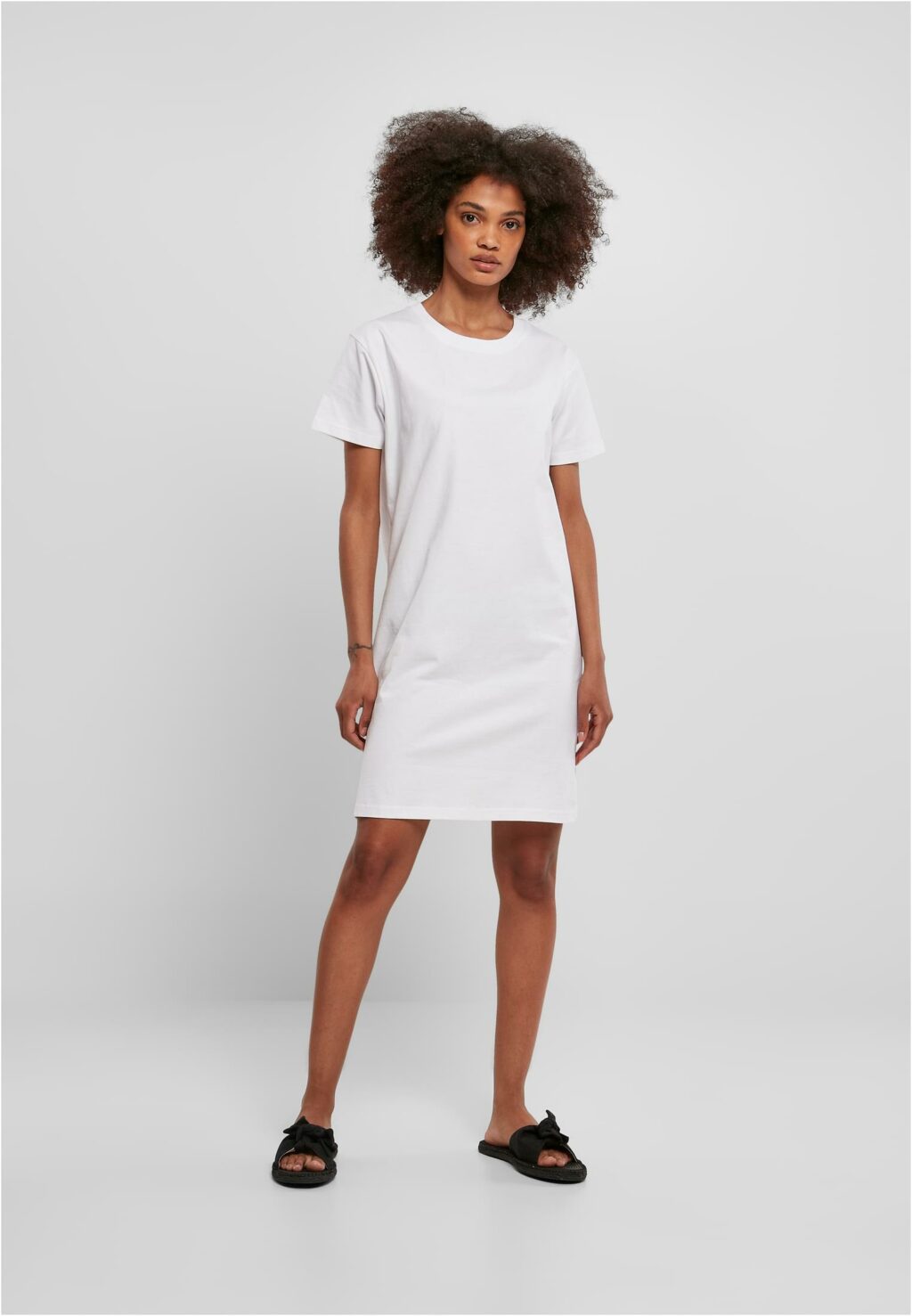 Urban Classics Ladies Recycled Cotton Boxy Tee Dress white TB4809